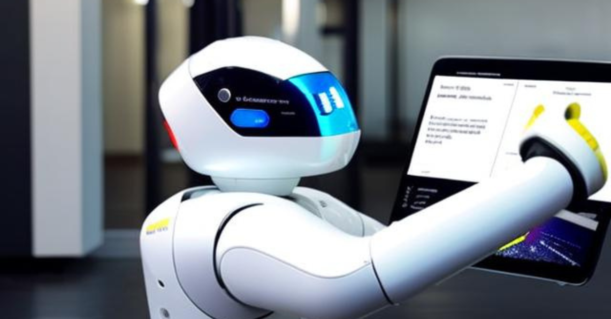 Service robot in action: Revolutionizing industries with advanced automation technology.
