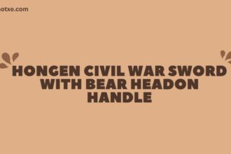 Hongen Civil War Sword With Bear Headon Handle